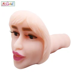 Realistic Face Multi-speed Vibration Oral Masturbator Sex Toys for Men Girl Blow Job Masturbator Mouth Oral Sex Products