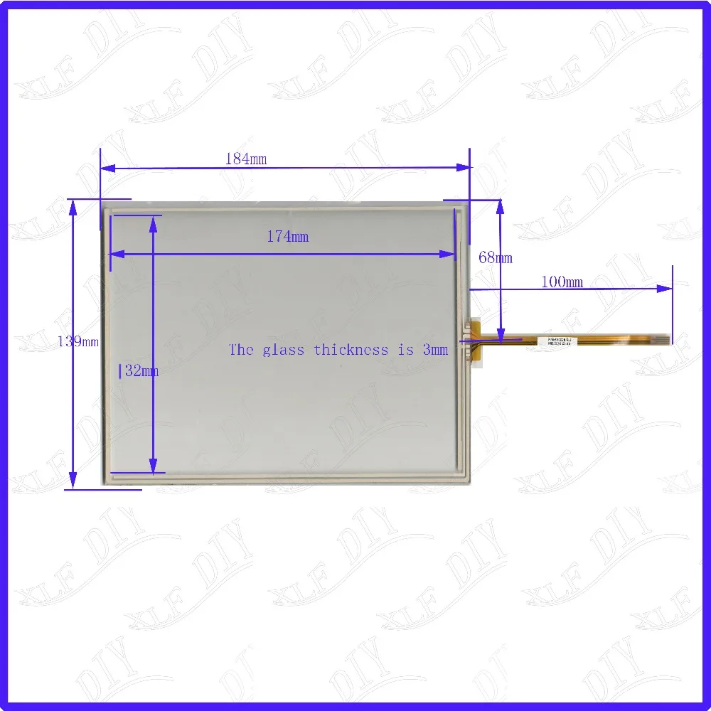 

ZhiYuSun 184*139 Touch screen sensor 184mm*139mm for For industrial control Resistance screen 8.4inch 4lines