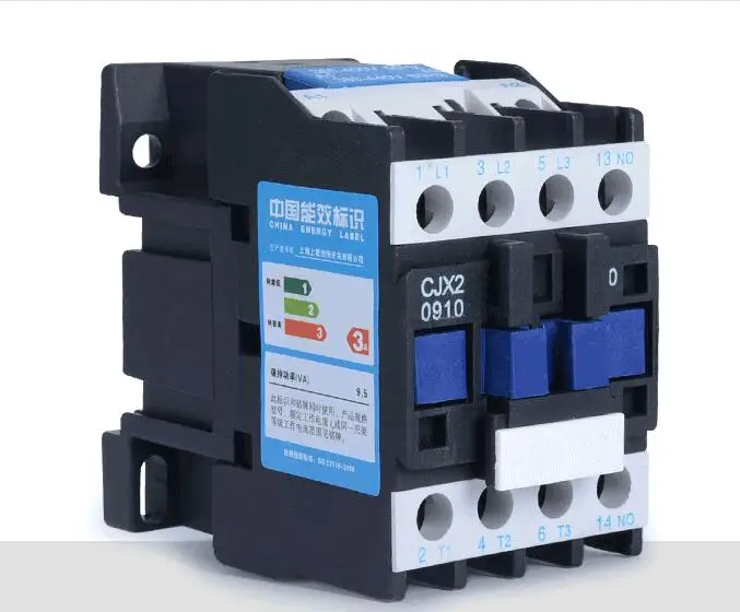 LC1D AC Contactor CJX2-0910 CJX2-0901 CJX2-0911 9A 3-Phase DIN Rail Mount Electric Power Contactor 24V 36V 110V 220V 380V