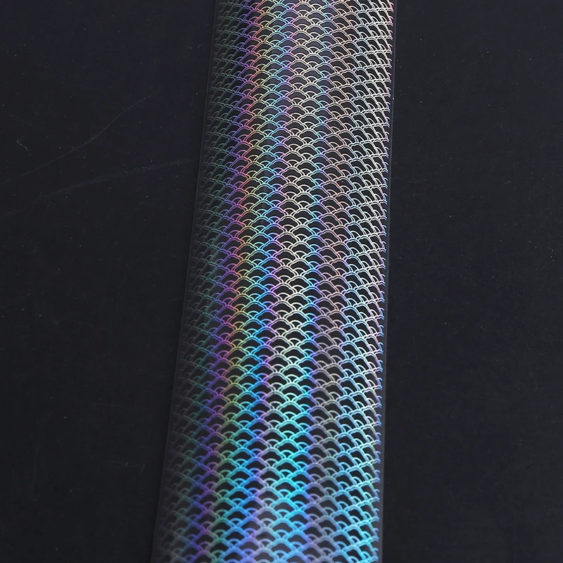 Fish Scale Laser Nail Art Transfer Sticker Holographic Lace Starry Nail Foil 4*100cm  Manicure  For Nail Art Decoratio