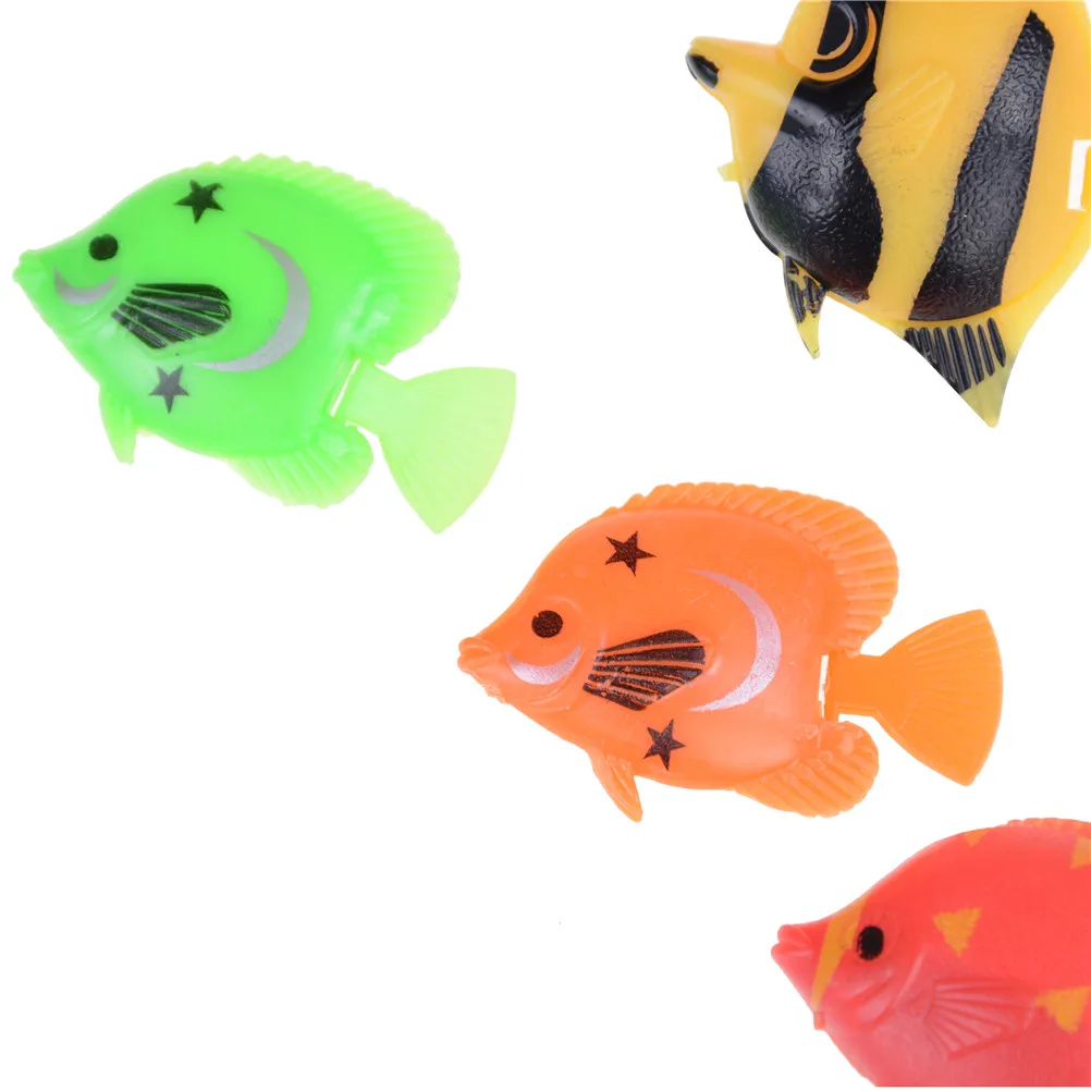 Learning & Education Bath Toy Baby Toys Fish For Fishing Tank Decorating Fish Kids Bathtime toy Classic Toys Random Color