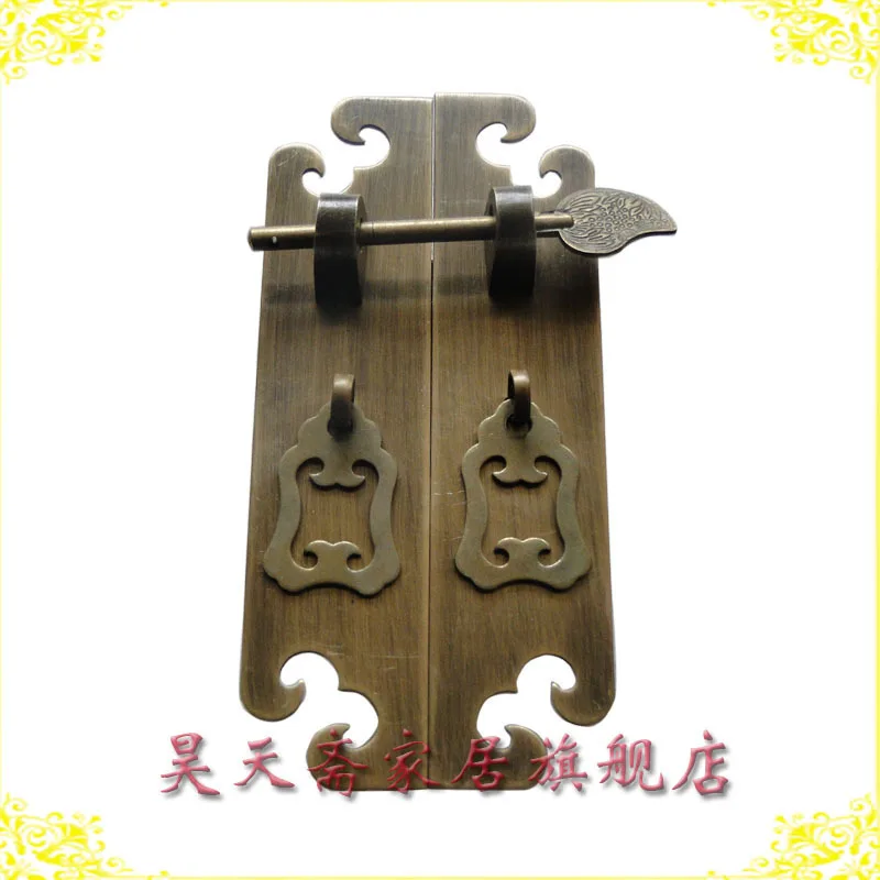 

[Haotian vegetarian] antique furniture copper fittings / cabinet handle / door handle / wardrobe handle HTC-127