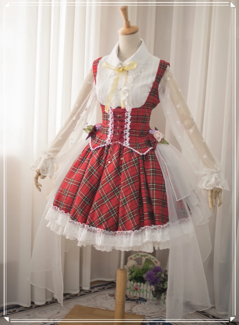 

[Customized] Anime Touhou Project Kazami Yuuka Lolita Dress Cosplay Costume Any Size Full Set Women Halloween Free shipping 2019