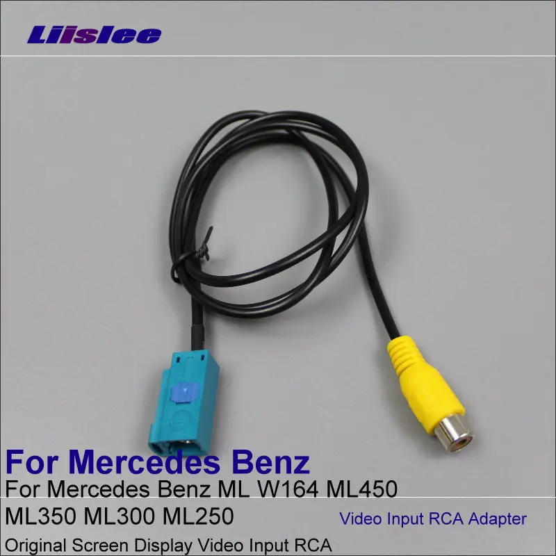 Original Video Input RCA Adapter Wire For Mercedes Benz ML W164 ML450 ML350 ML300 ML250 Rear Back Camera Connector Cable