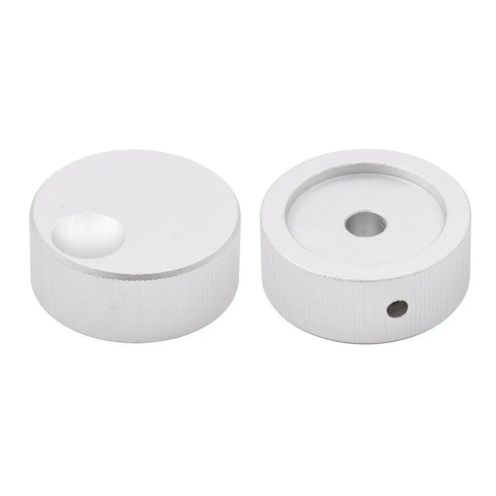 1pc 33mm Gefräste Solide Aluminium Knopf Potentiometer Pointer Taste Kappe Rocker Switcher Rotary Audio Verstärker DAC Plattenspieler CD – Detail 4