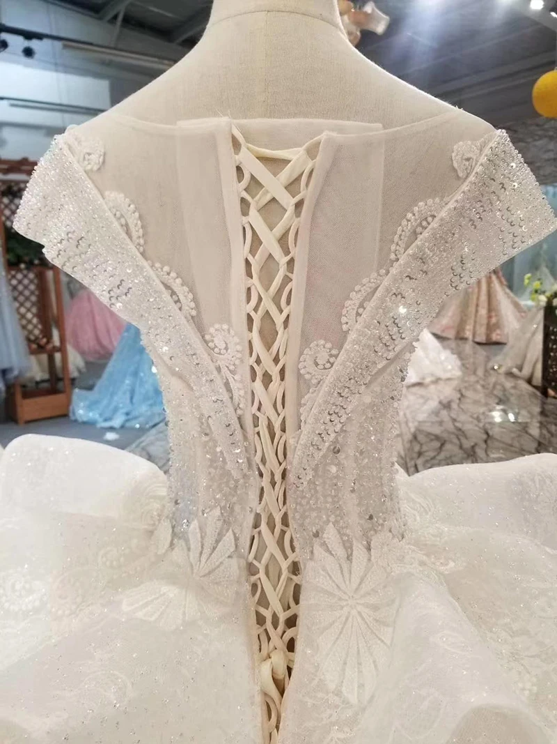 Robe de mariée de luxe en Tulle, détail fleurs et perles, à personnaliser, modèle 100%, LO09, 2021