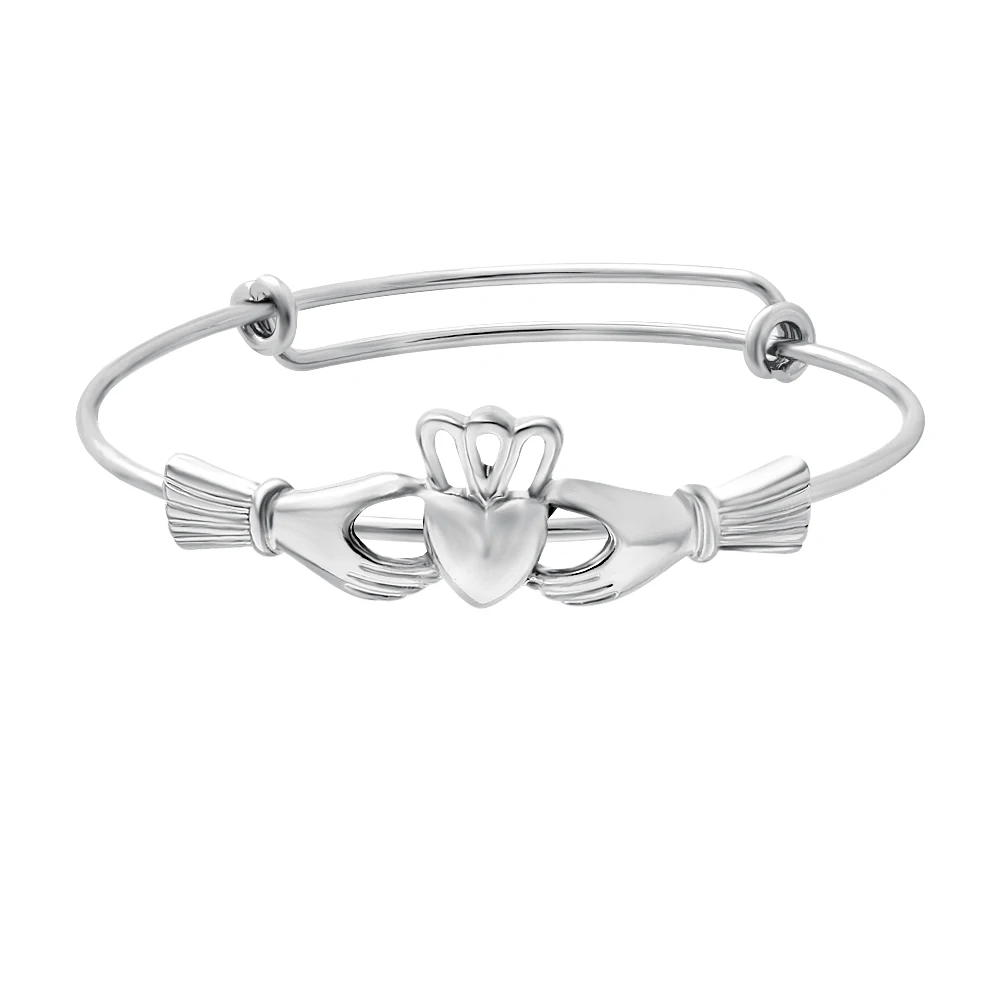 

New Arrival The Claddagh Adjustable Copper Female Bracelet & Bangle Fashion 3 colors Female Lovely Wire Expandable Bangles