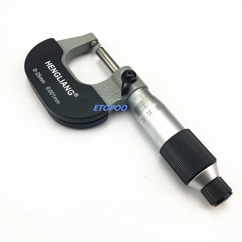 0-25MM*0.001 Micron Outside micrometer calibration micrometer thickness measuring gauge