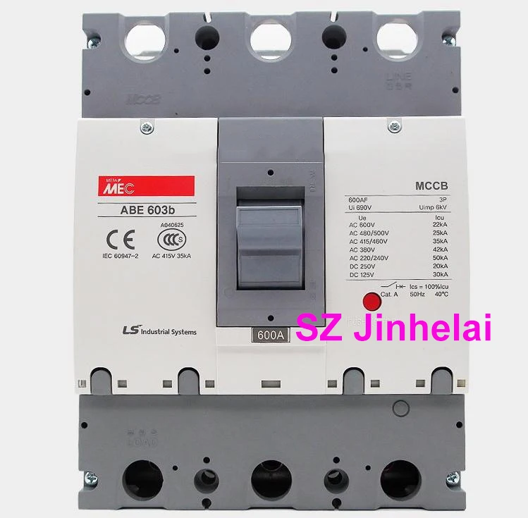 ABE603b Authentic original  ABE 603b  LS Molded case circuit breaker ABE-603B Air switch  3P  500A/600A