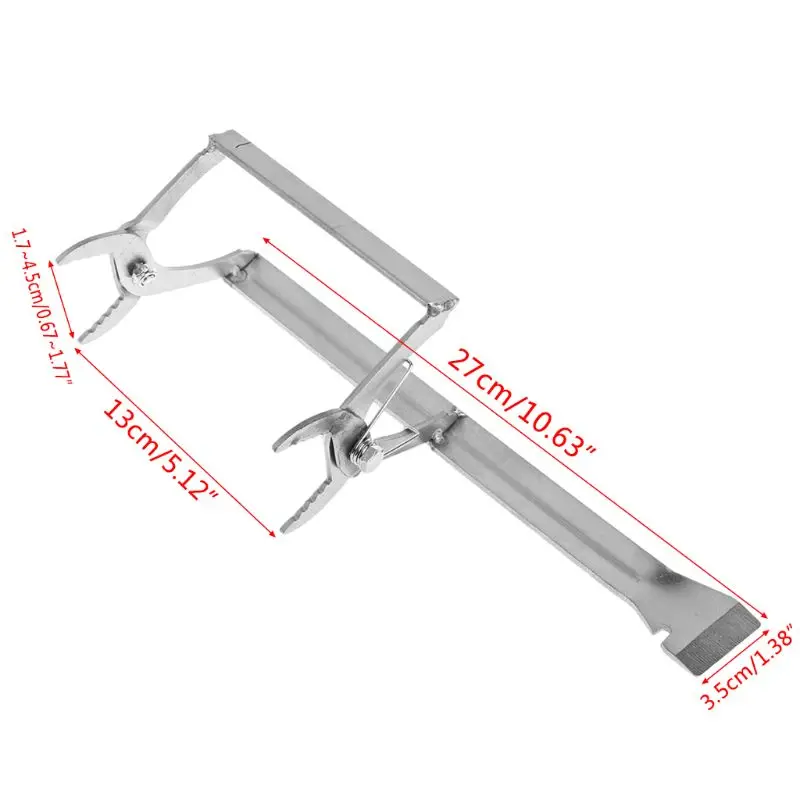 Clip de colmena profesional, pinza de captura de marco de acero inoxidable con cuchillo, cubierta de abeja, tapa, herramientas de apicultura, Clips