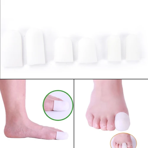 Imagen 2 del producto Vendaje de tubo de Gel de silicona, protectores de dedos y pies, alivio del dolor de pies, plantillas para el cuidado de los pies, herramienta para el cuidado de los pies, 2 piezas