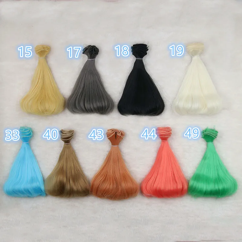 1 pcs 15cm doll wigs for 1/3 1/4 1/6 BJD SD Ye Luoli Chole DIY doll Wigs semicircle inner buckle doll wigs fapai