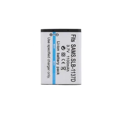 1100mAh SLB-1137D SLB 1137D Camera Battery For SAMSUNG TL34HD NV106 HD i85 i100 NV103 NV30