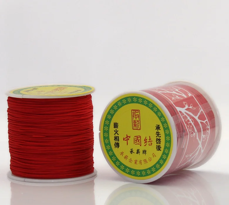 DoreenBeads Terylene Cord Chinese Knot Red 1mm Dia,1 Roll(90M/Roll) (B22527), yiwu