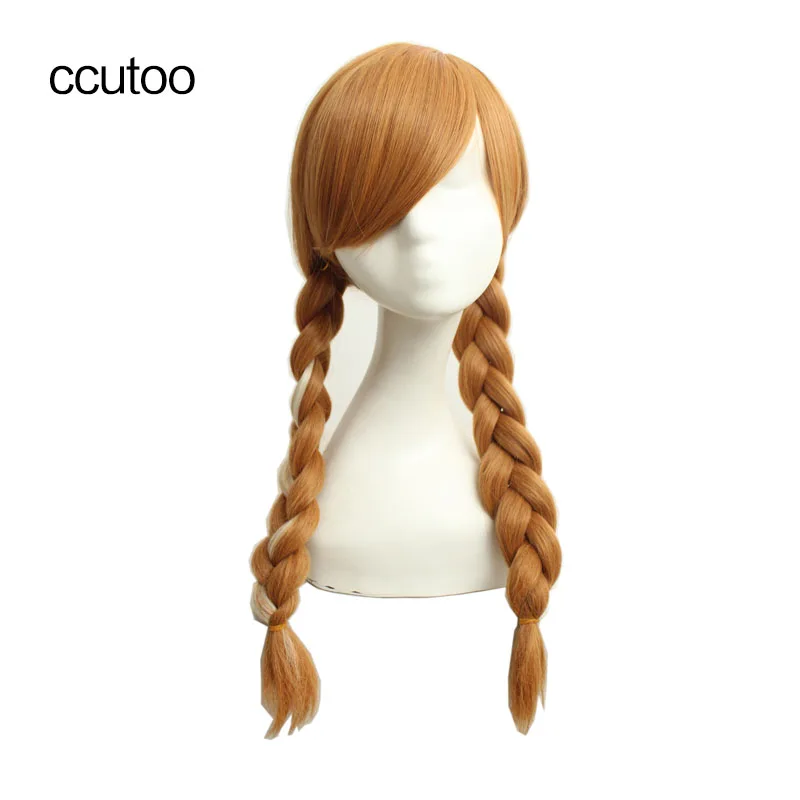 ccutoo 65cm Kirigakure.Ao no Exorcist,Anna Mix Blonde Braid Long Synthetic Hair Cosplay Party Wig