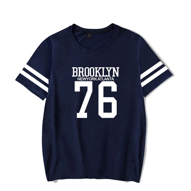 BROOKLYN 76 T-shirts Print Summer Fashion Hip Hop Men Women T Shirts Casual Tee Shirt Short Sleeve Unisex Sport T-shirt Tops 4XL