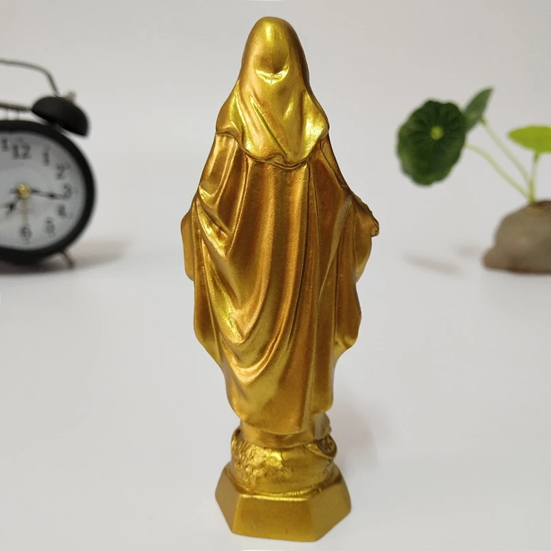 Golden Jesus & Madonna Figurines 4