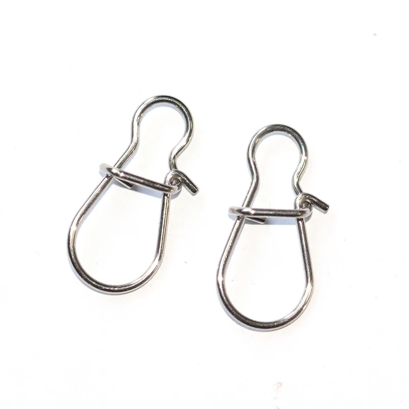 HXY PCS200 SIZE(3#-000#) Stainless Steel Fishing Snap Swivel Fishing Rhomboid Nice Snap Fishing Swivel Rolling Fishing Connector