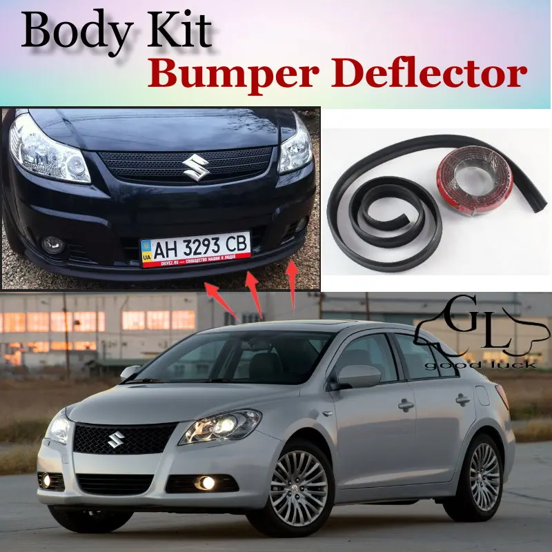 Bumper Lip Deflector Lips For Suzuki Kizashi 2009~2015 Front Spoiler Skirt For TopGear Friends Car Tuning / Body Kit / Strip