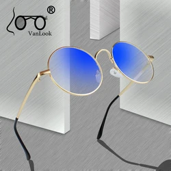 Round Glasses Transparent for Computer Lenses Metal Frame Eyeglasses Women Men Anti Blue Ray Oculos De Grau Spectacles