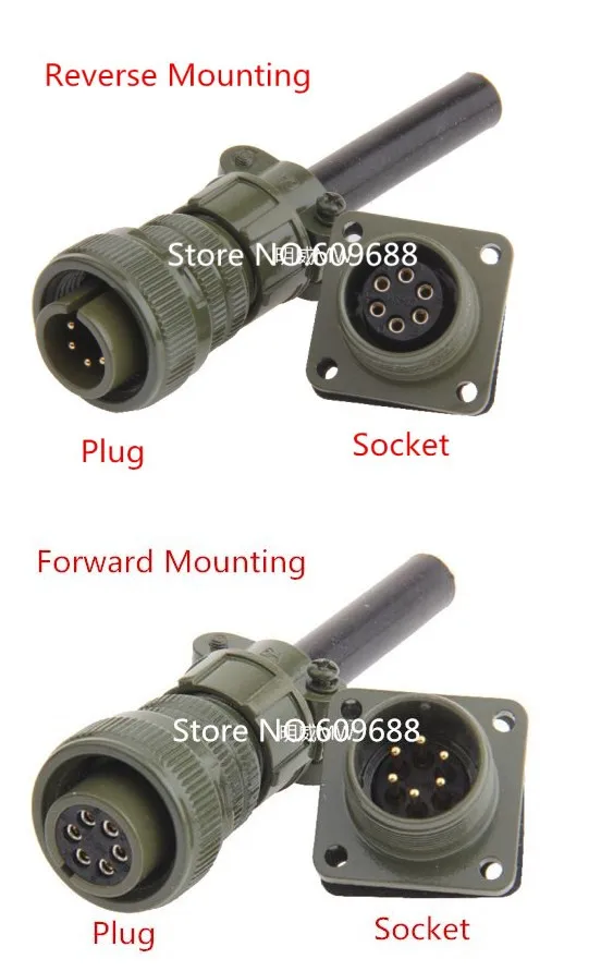 

MS3106A MS5015 18-2 4 5 6 8 10 Pin MIL Aviation Plug Socket,Aviation Circular Connector
