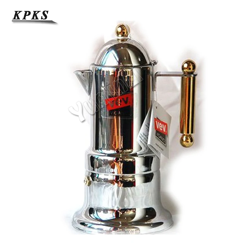 Stovetop-cafetera clásica de acero inoxidable para el hogar, máquina de café Espresso italiano, Moka, Pagoda de extracción