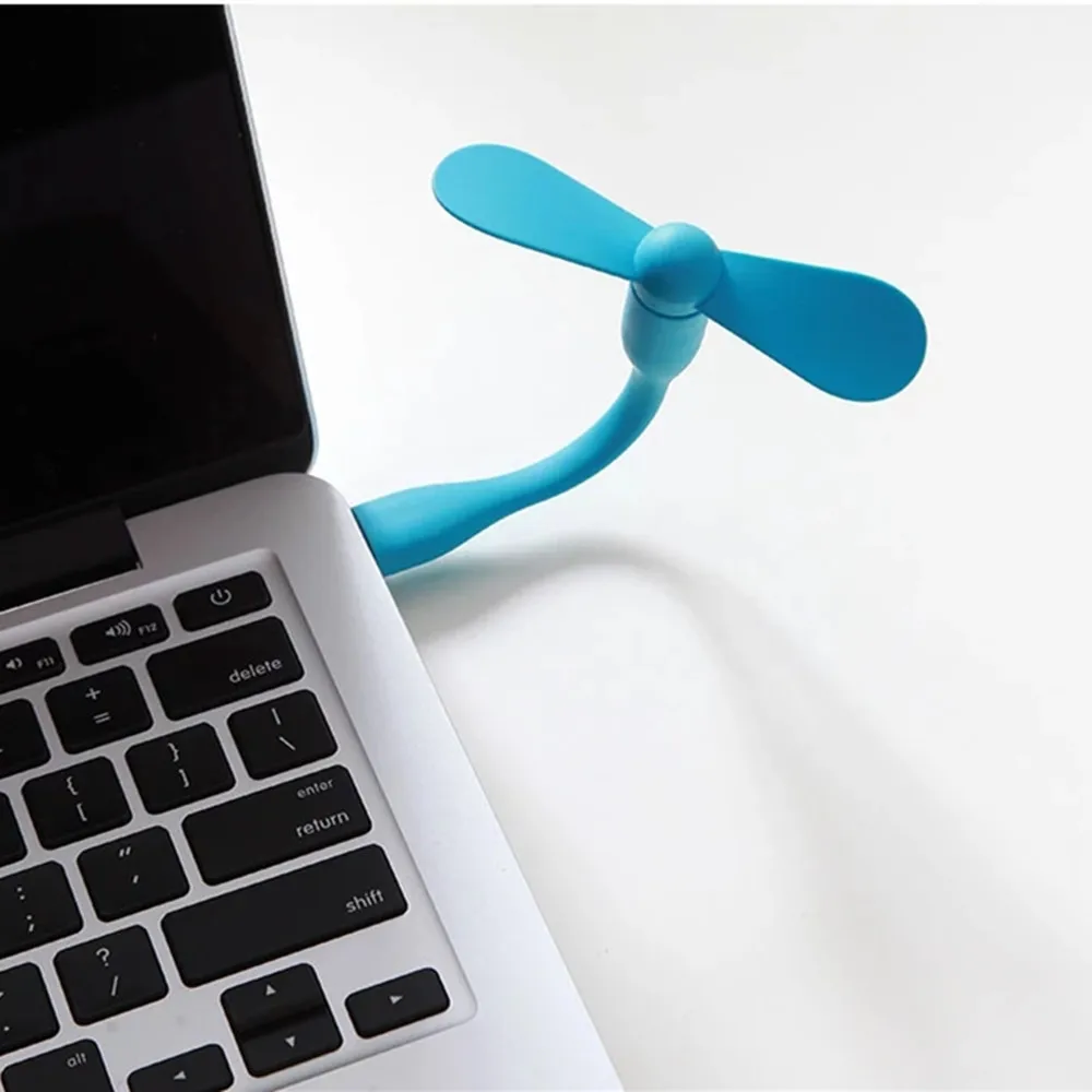 Asli Xiaomi Mijia Mini Portable Kipas Angin USB Fleksibel Ukuran Kecil Fan untuk Power Bank untuk Laptop Perangkat USB