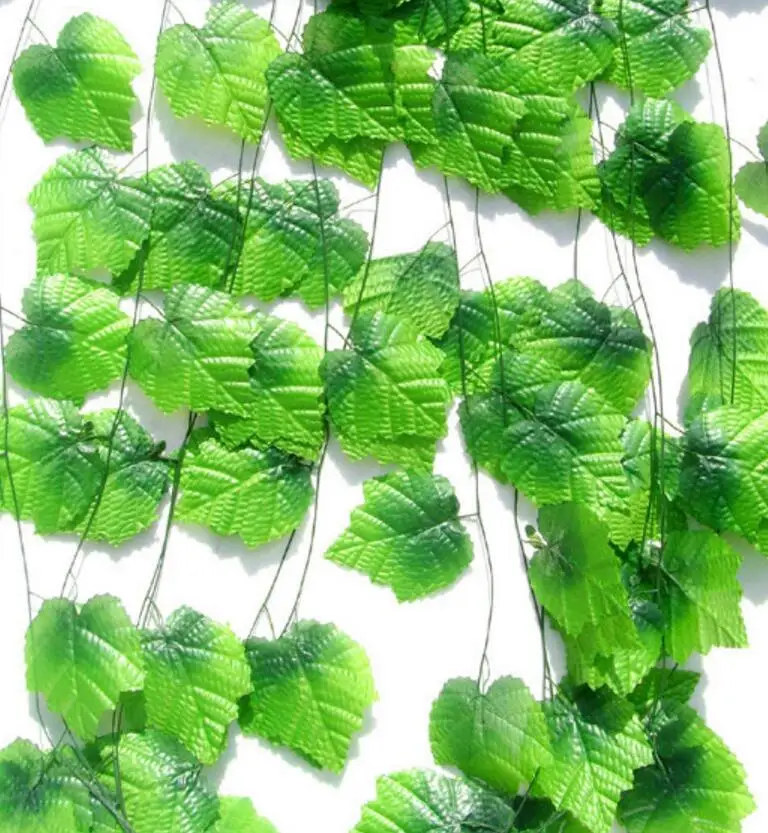 12pcs 2Meter Artificial Green Wired Ivy Garland Rattan Silk Vine Greenery For Wall Hanging Wedding Home Office Hotal Decoration