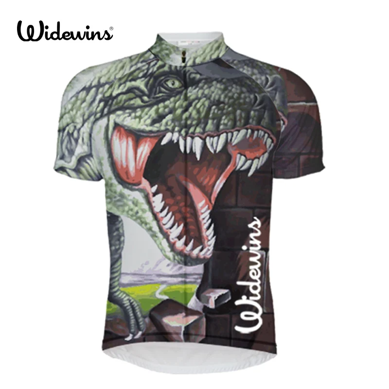 The Dinosaurs summer Men cycling jersey white cycling clothing ropa ciclismo maillot riding team cycling wear 5641