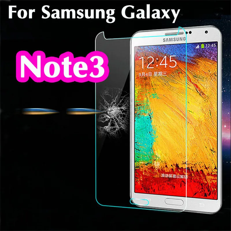 Película protetora de tela de vidro temperado para samsung galaxy note 3 neo lite n9000 n9005 n7505 n7506 n7508