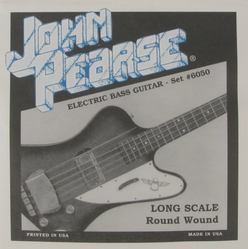 

John Pearse 6050 Splits - Pure Nickel Roundwound Bass Guitar String, Long Scale 45-105