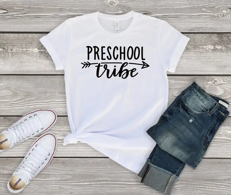 Skuggnas New Arrival Preschool Tribe shirt Teacher's Gift Back to school shirt for teacher Short Sleeve Fashion t shirts