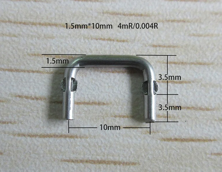 50 stücke Konstantan widerstand 1.5*10 * 4-12milliohm konstantan draht widerstand draht durchmesser 1,5 probenahme widerstand wert 0,004 Rohm/4MR