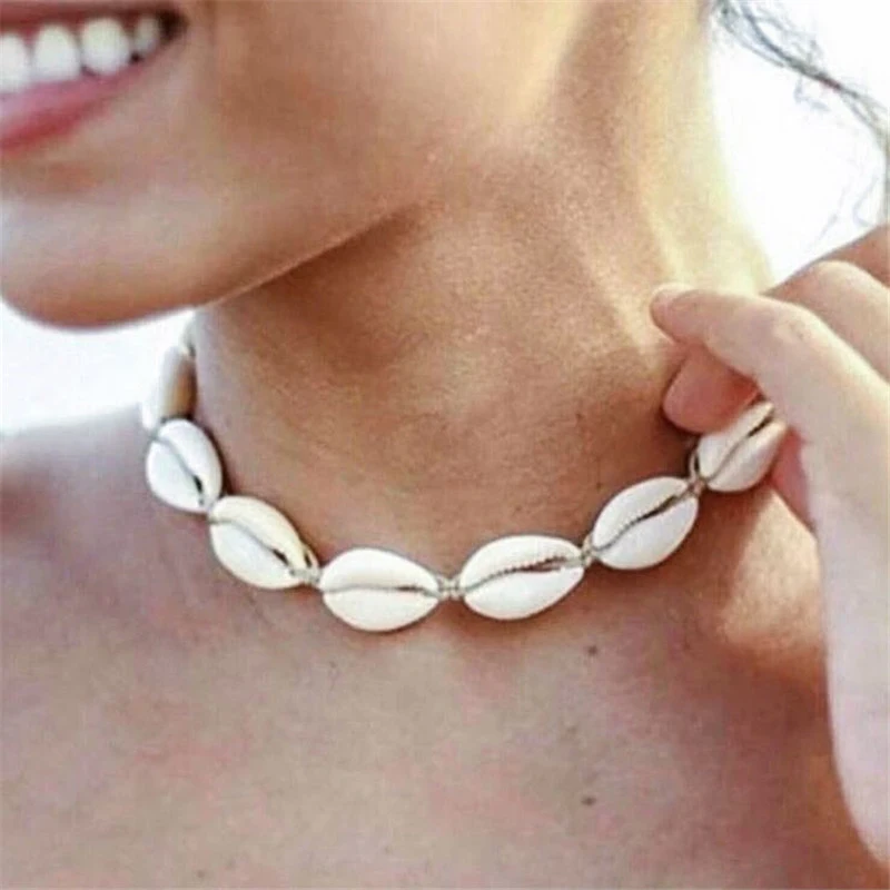 Hot New Woven Choker Shell Jewelry Sexy Women Necklace Accessories Handmade Rope Adj Size Summer Wild Boho Style Girls Necklaces