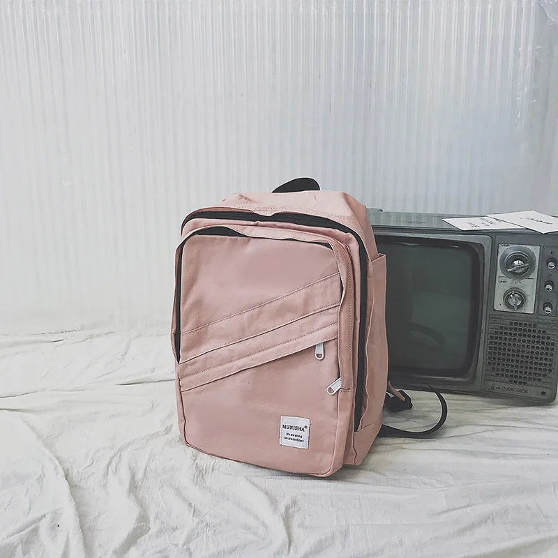 Fashion Backpack Women School Backpack For Teenage Girls Large Capacity Canvas Backpack Unisex Student Schoolbag travel Bag