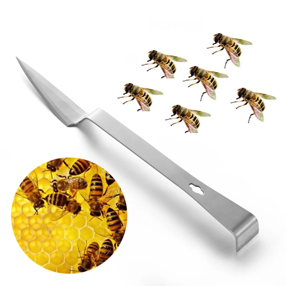 

1PCS Stainless Steel Beekeeping Cut Honey Scraper Uncapping Fork Knife Apiculture Equipement Bee Box Beeing Supplies Accessories