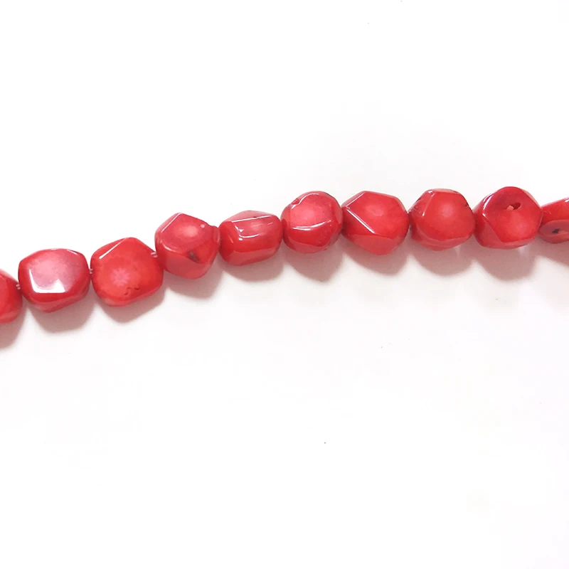 2021 Fashion 13MM 5pieces/bag Red Coral Irregular Shape Beads for DIY Necklace Bracelet Jewelry Accessories