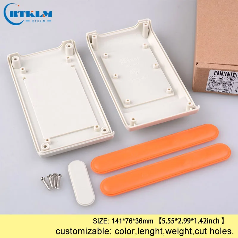 Handheld electric box plastic enclosure abs plastic junction box diy project electronic handheld plastic Desktop box 141*76*36mm