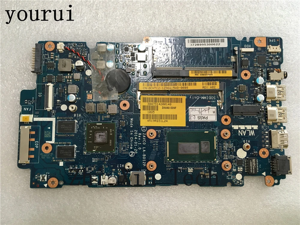 yourui CN-0CHTC2 0CHTC2 CHTC2 ZAVC0 LA-B012P For Dell Inspiron 15 5447 Laptop Motherboard  Processor i5-4210u DDR3 Test work