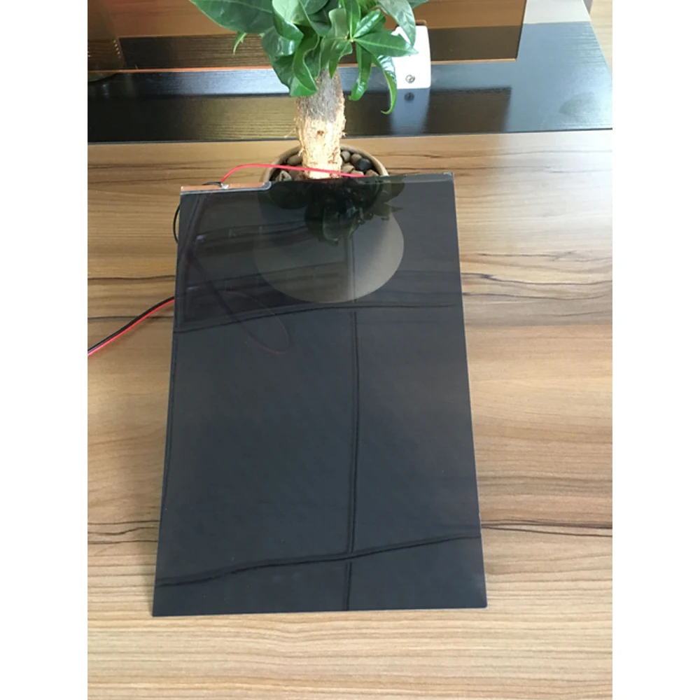 Sunice 15cmx15cm Black PDLC Smart Window Tinting Film Switchable Privacy Film Small Size Sample Glass Sticker self adhesive