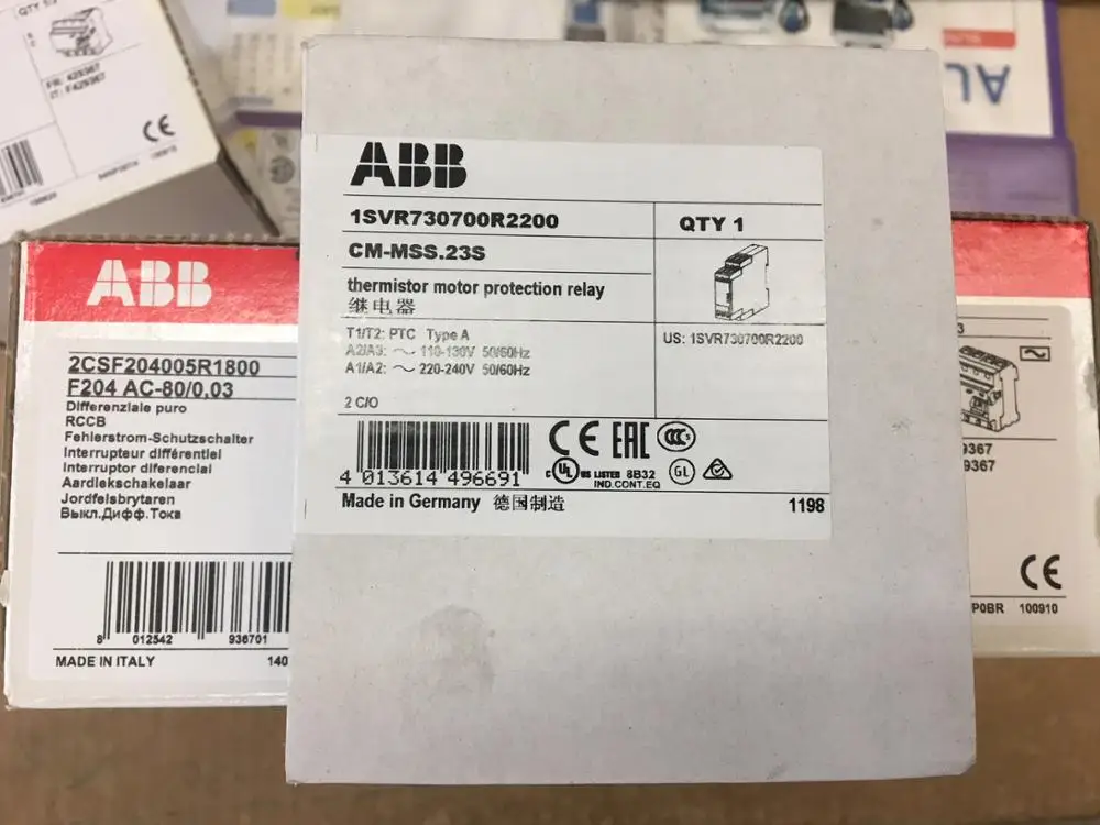 

ABB thermistor motor protection relay CM-MSS.23S brand new original 1 piece