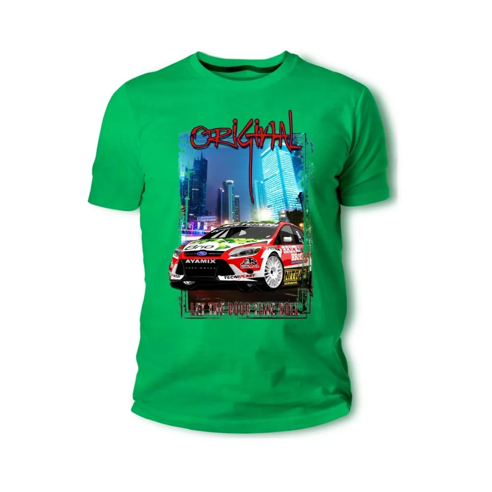 Classic American Car Fans Focus Gr.B Rally Car Rally Classic Car Young Top Fashion Letters Print Men Cotton Printed T Shirts