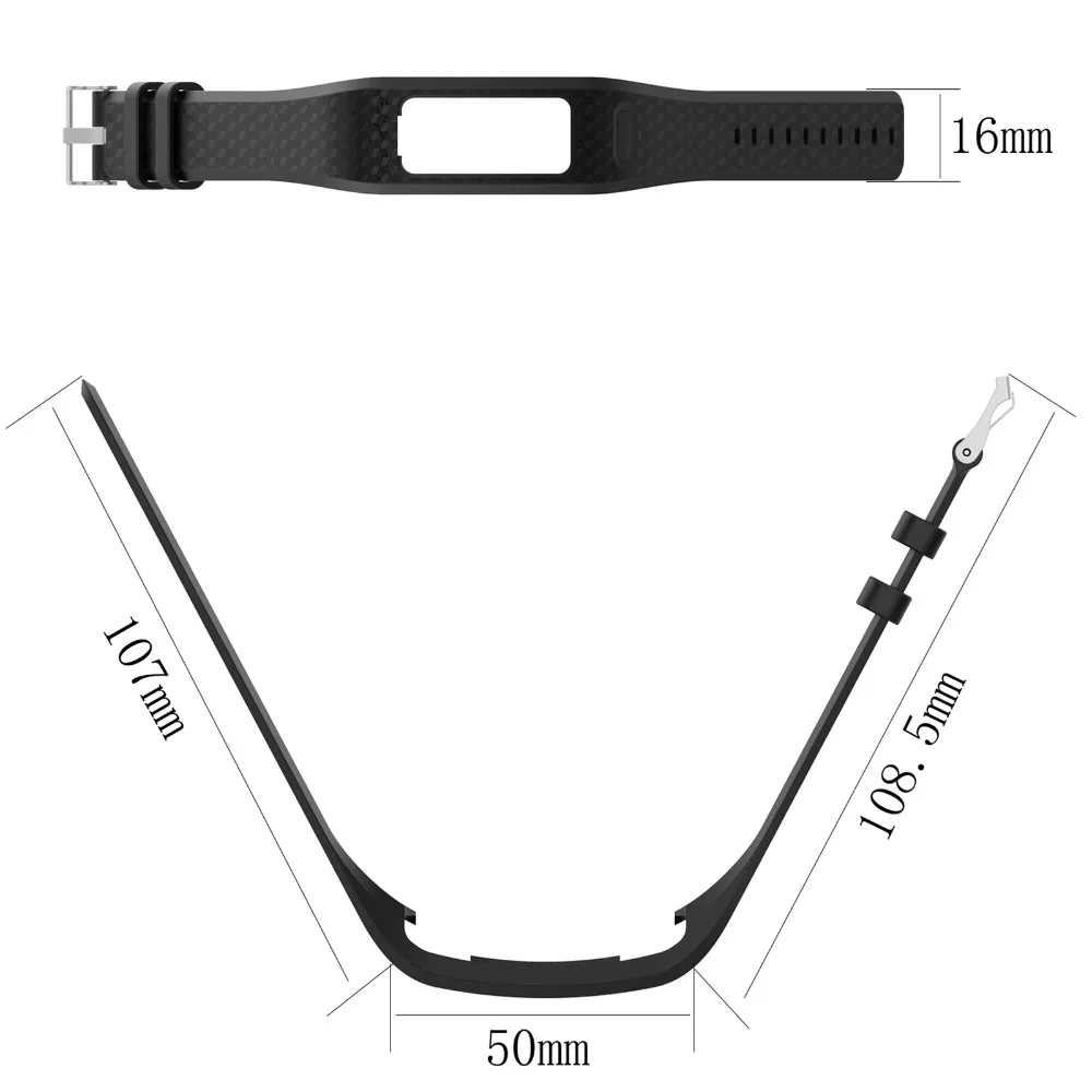 Masiken pulseira de silicone, para garmin vivofit 2 /1 fitness, monitorador de atividade, relógio, pulseira, cinto