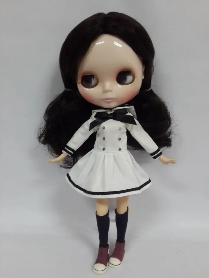 Free shipping Naked Blyth toys, Black hair girl (BLG 85)