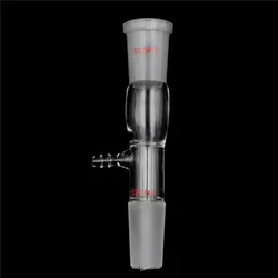 24/40 Vacuum Glass Straht Tube Take-off Adapter Gas Inlet Adapter Lab Glassware