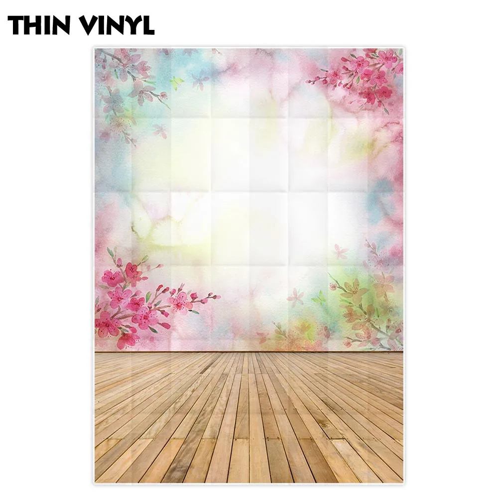 Allenjoy-Fondo de fotografía bokeh para niños, telón de fondo de flor de acuarela, utilería para sesión de fotos, decoración de tela personalizada para sesión de fotos