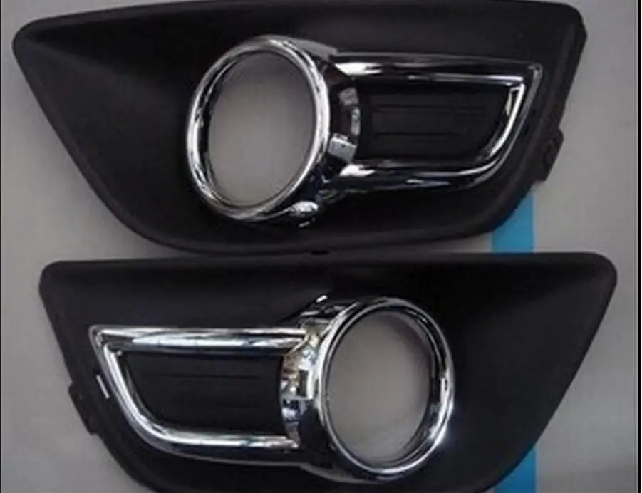 Left Right Chrome Front Bumper Fog Lamp Light Cover Fog Light Cover Fits Citroen C4  2008 2009 2010 2011