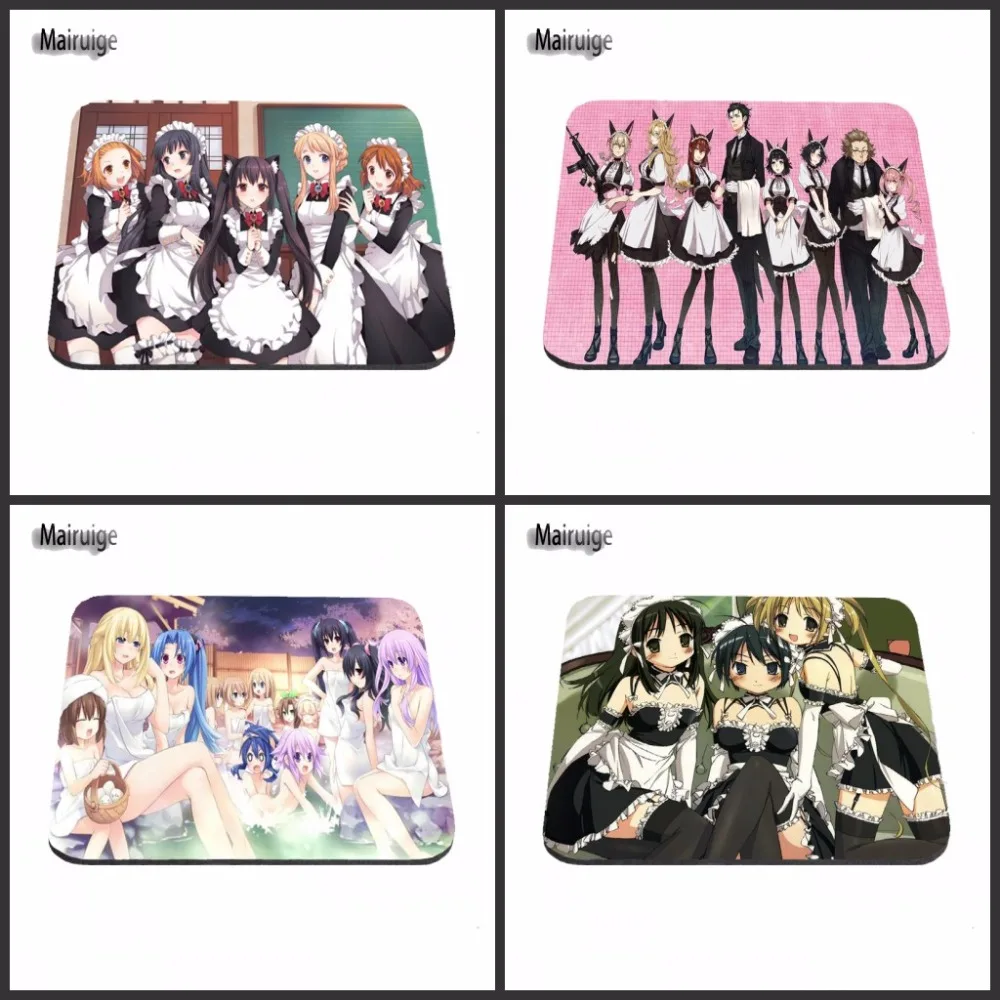 2017 Hot Selling Anime Maid Custom Mouse Mat Soft Rubber DIY Game Personalized Mice Pad As Gift 18*22*2cm/25*20*2cm/29*25*2cm