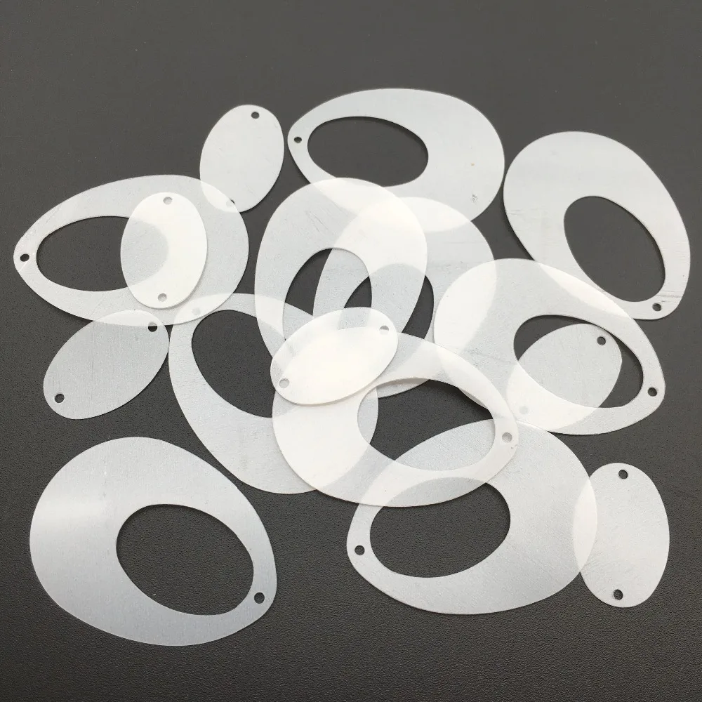 50g Hologram Flat Oval Egg Earring Shape PVC Loose Sequins Paillettes Sewing Wedding Craft&Decoration For Cloth