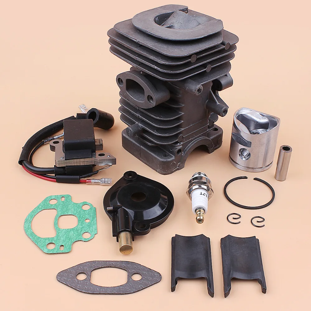 39 مللي متر اسطوانة مكبس ملف الإشعال مجموعة مضخة الزيت, لـ HUSQVARNA 236 240 235 بالمنشار المحرك إعادة بناء قطع الغيار #545 05 04 17